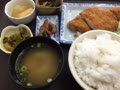 今日のお昼ごはん。「とんかつ定食」です。